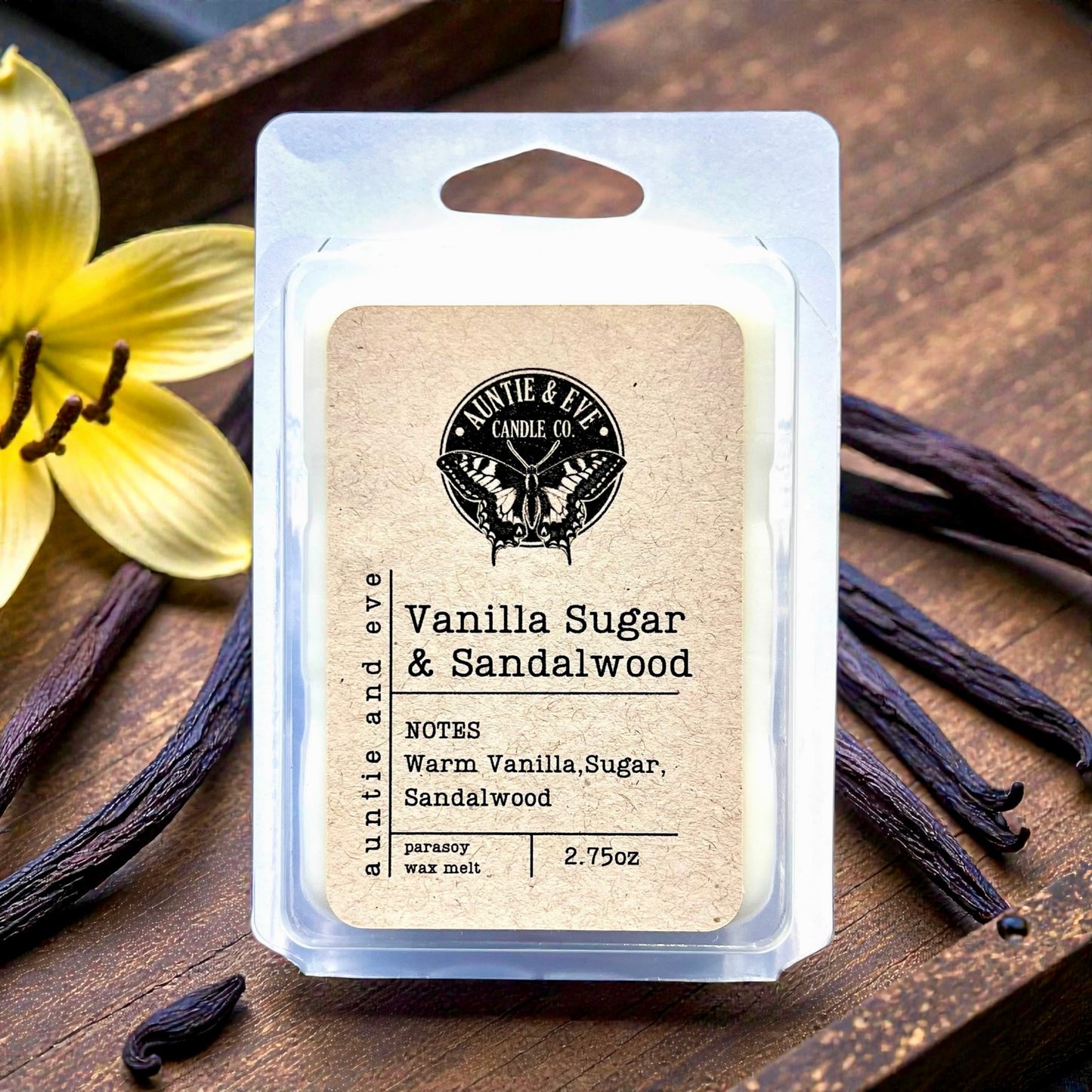 Vanilla Sugar & Sandalwood Wax Melt