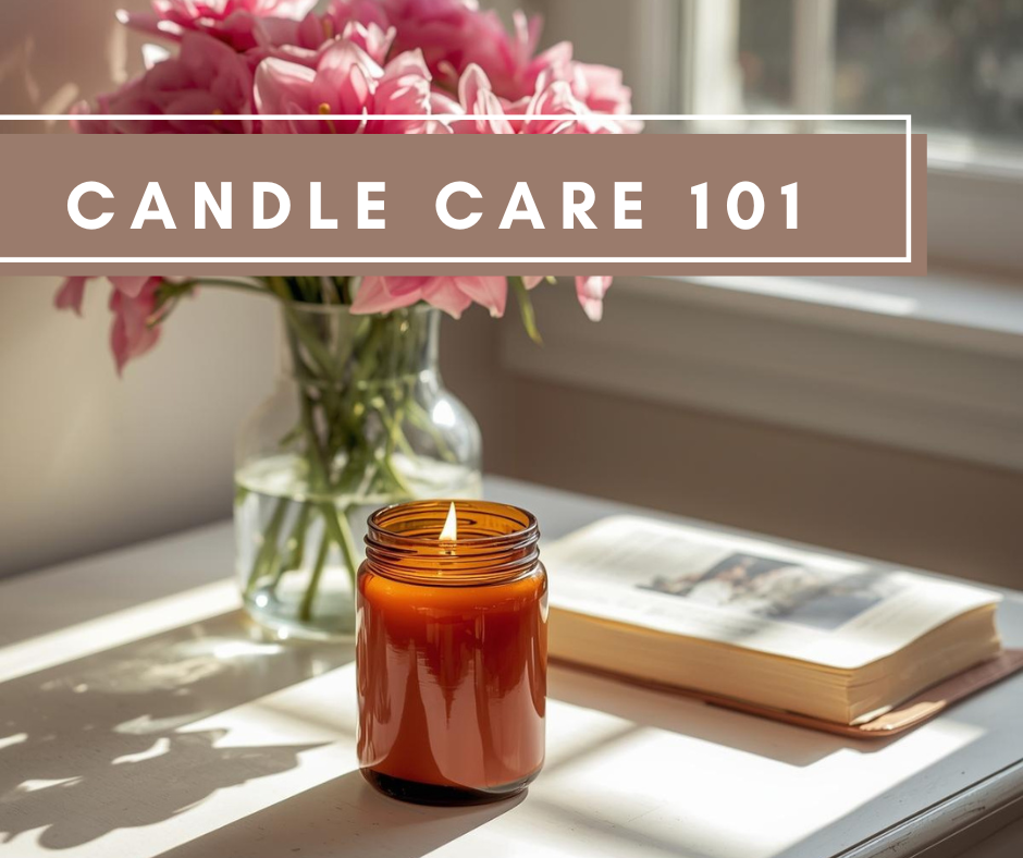 Hand-poured soy candles and room sprays by Auntie and Eve Candle Co