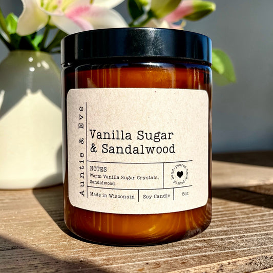 Vanilla Sugar & Sandalwood Soy Candle